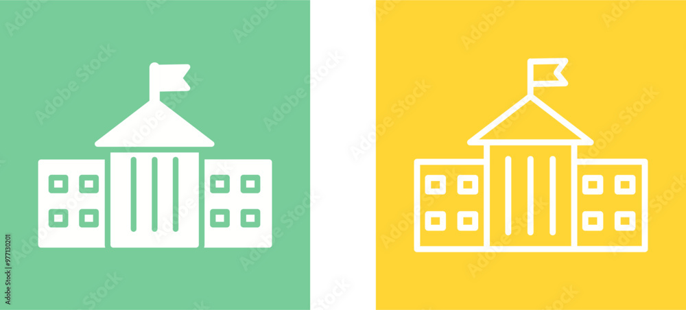 Obraz premium Presidential Building Vector Icon
