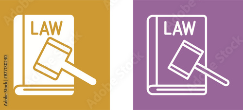 Law And Order Vector Icon