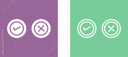 Yes No Option Vector Icon
