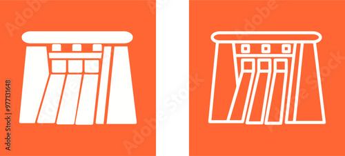 Water Dam Vector Icon