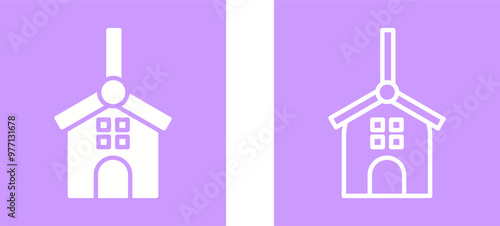 Windmills Vector Icon