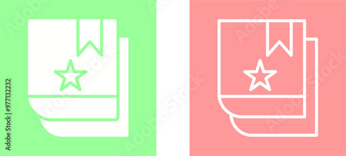 Bookmarking Services Vector Icon
