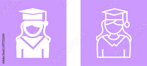 Female Graduate Vector Icon