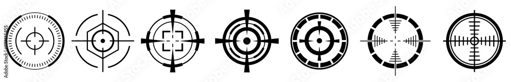 Target icons set Target icons set