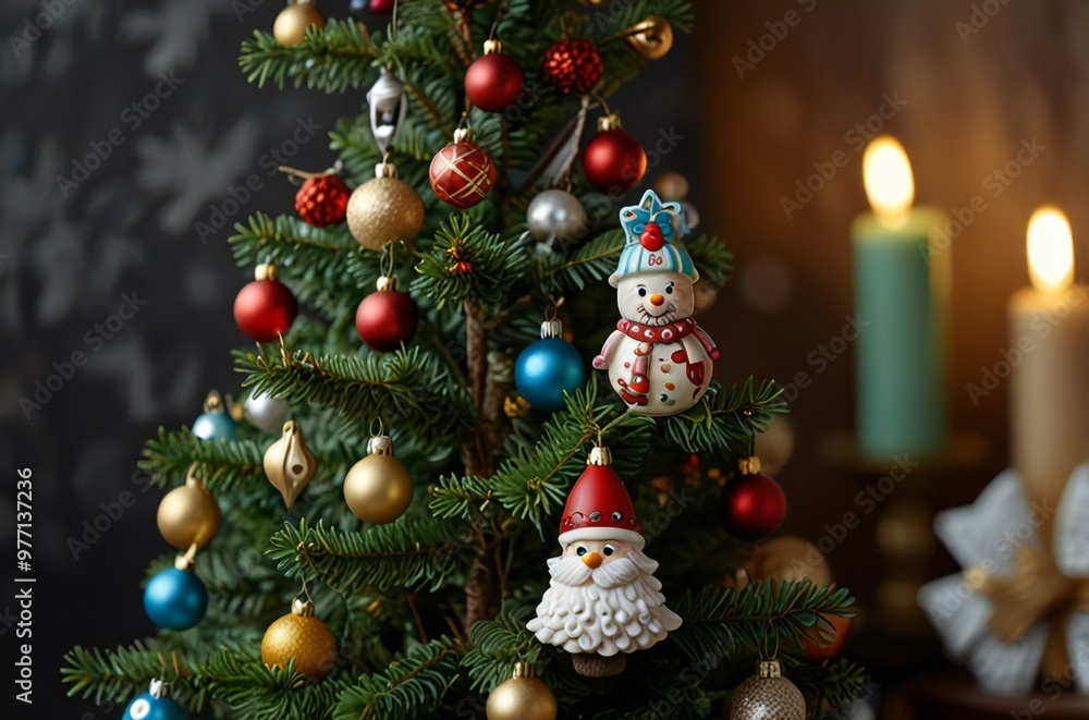 christmas tree and decorations christmas tree and decorations