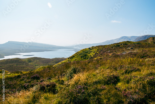 view from the top of a mountain in scotland