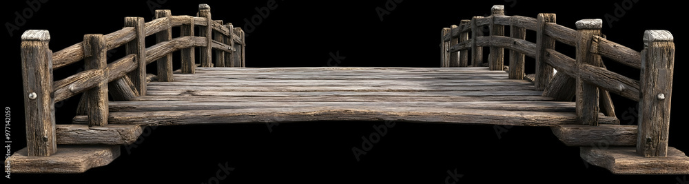 Wooden Bridge Isolated on Transparent Background PNG Wooden Bridge Isolated on Transparent Background PNG