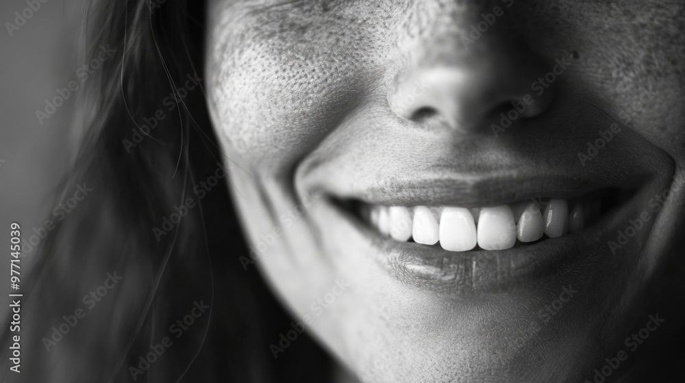 Smiling Woman in Abstract Transition Smiling Woman in Abstract Transition