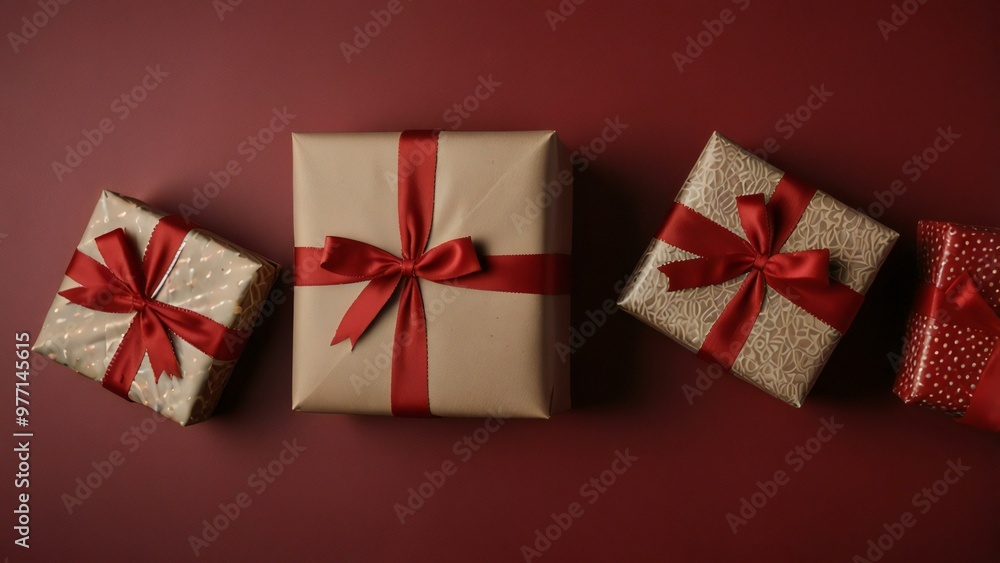 red gift box with ribbon red gift box with ribbon