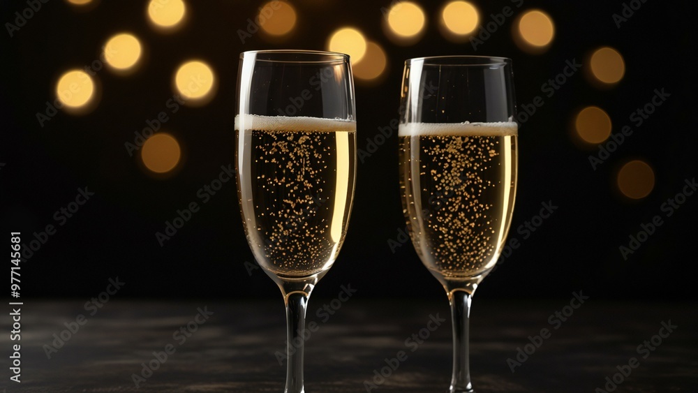 two glasses of champagne two glasses of champagne