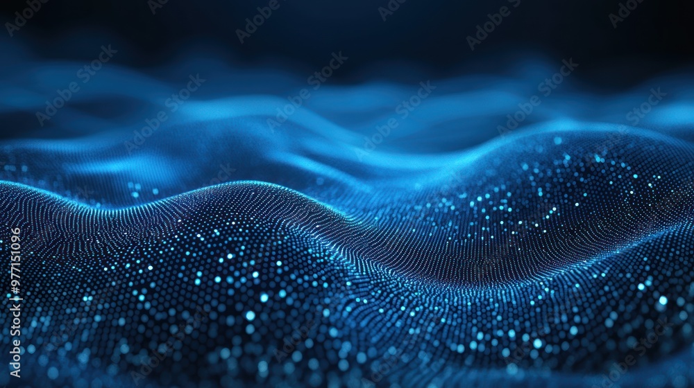 Abstract Blue Digital Wave Abstract Blue Digital Wave