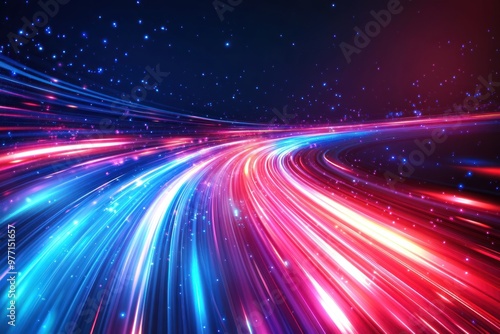 Abstract Light Trails