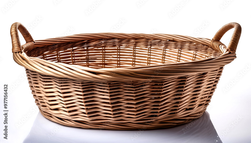 Laundry basket isolated on white background Laundry basket isolated on white background