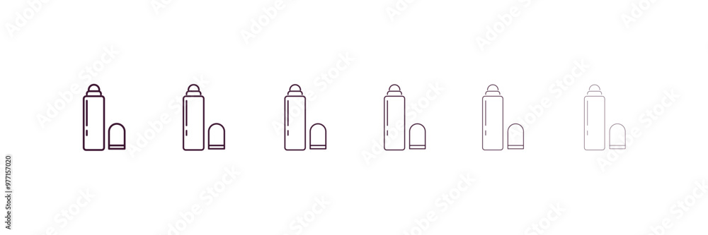 concealer outline icon. Linear vector from beauty concept. 6 different line style concealer icon included thin, light, regular, medium, bold, black. concealer outline icon. Linear vector from beauty concept. 6 different line style concealer icon included thin, light, regular, medium, bold, black.
