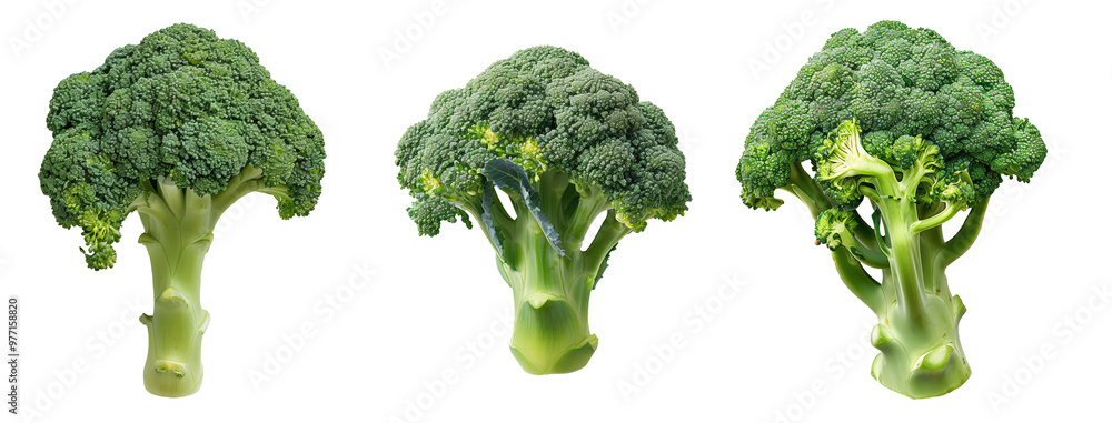 fresh brocolli on isolated transparent background fresh brocolli on isolated transparent background
