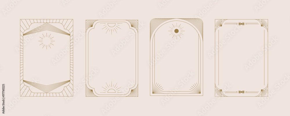 © piixypeach - Vintage deco frame. Abstract decoration template for a4 vertical design © piixypeach - Vintage deco frame. Abstract decoration template for a4 vertical design