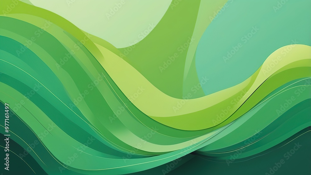 abstract green wave background abstract green wave background