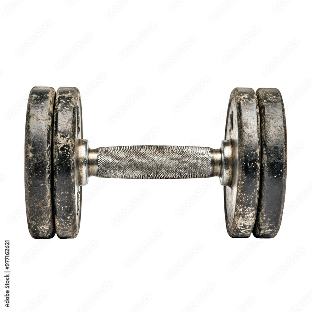 Dumbbell isolated on PNG transparent background Dumbbell isolated on PNG transparent background