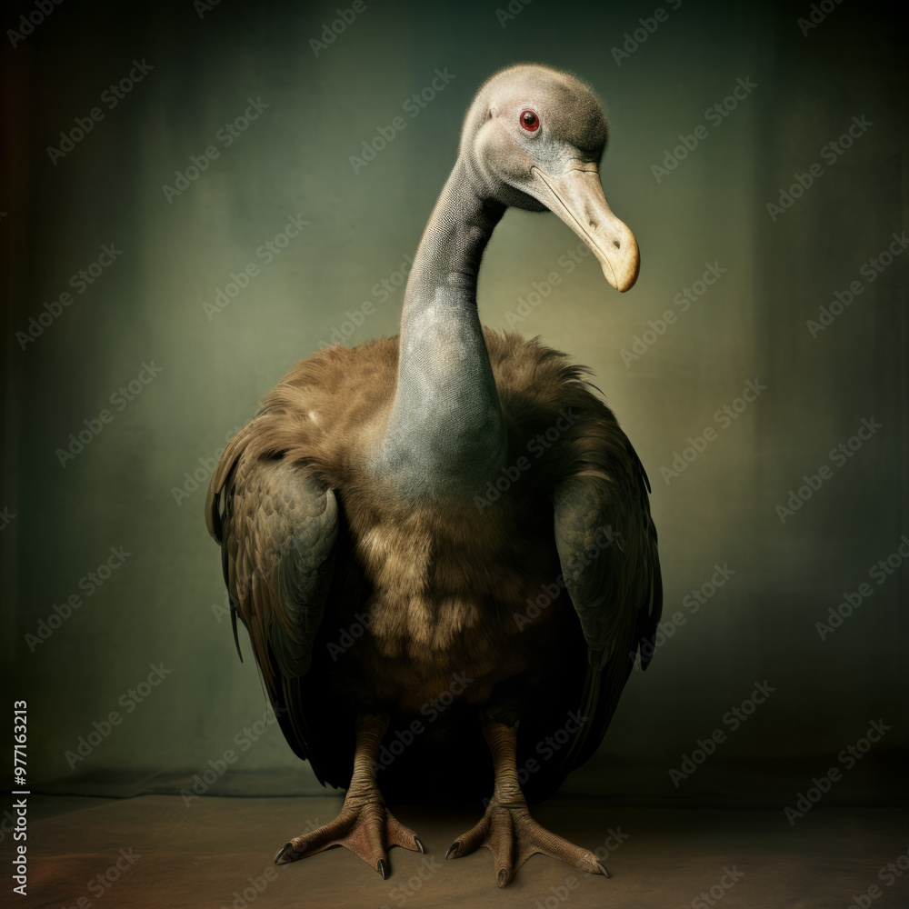 Obraz premium Dodo Bird Illustration, Extinct Mauritius Wildlife, Historical Natural History