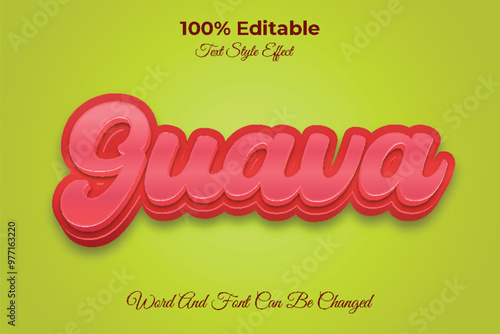 Guava Editable Text Effect