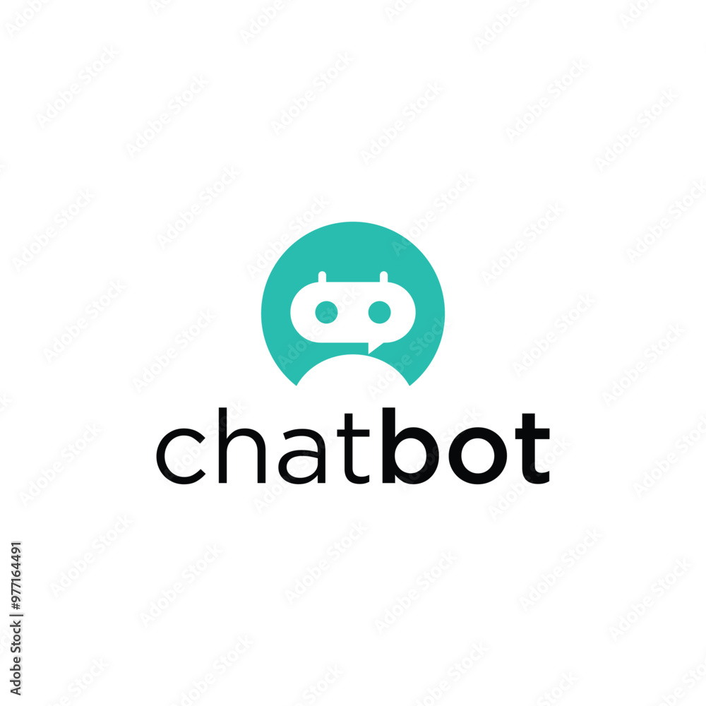 Chat robot logo icon vector Chat robot logo icon vector