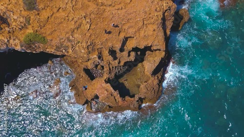 Aerial view of Cova Tallada in the province of Alicante, Spain
