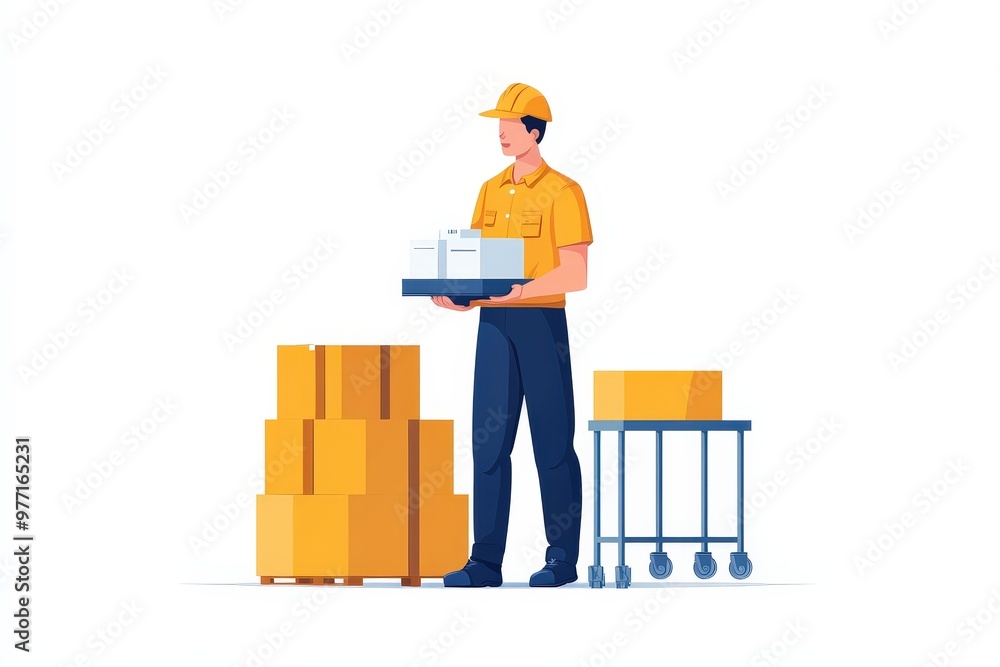 Efficient Warehouse Operations with a Worker Handling Packages in a Bright Environment Efficient Warehouse Operations with a Worker Handling Packages in a Bright Environment