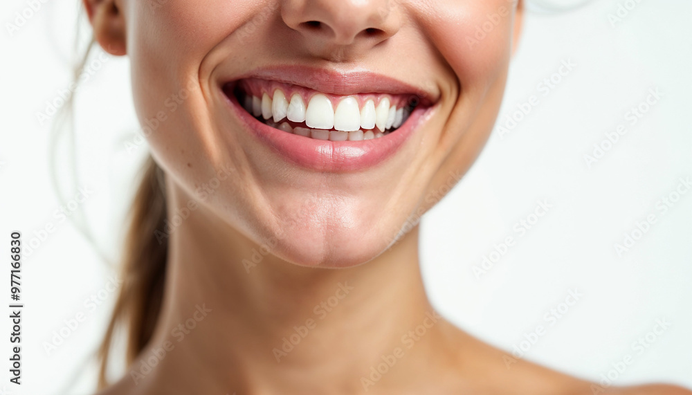 Close-up portrait of a smiling woman with clean teeth and fresh hair, set against a white background.
Close-up portrait of a smiling woman with clean teeth and fresh hair, set against a white background.