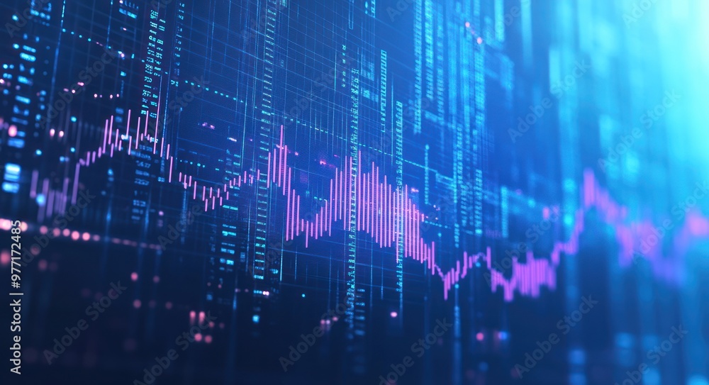 Digital Stock Market Chart Digital Stock Market Chart