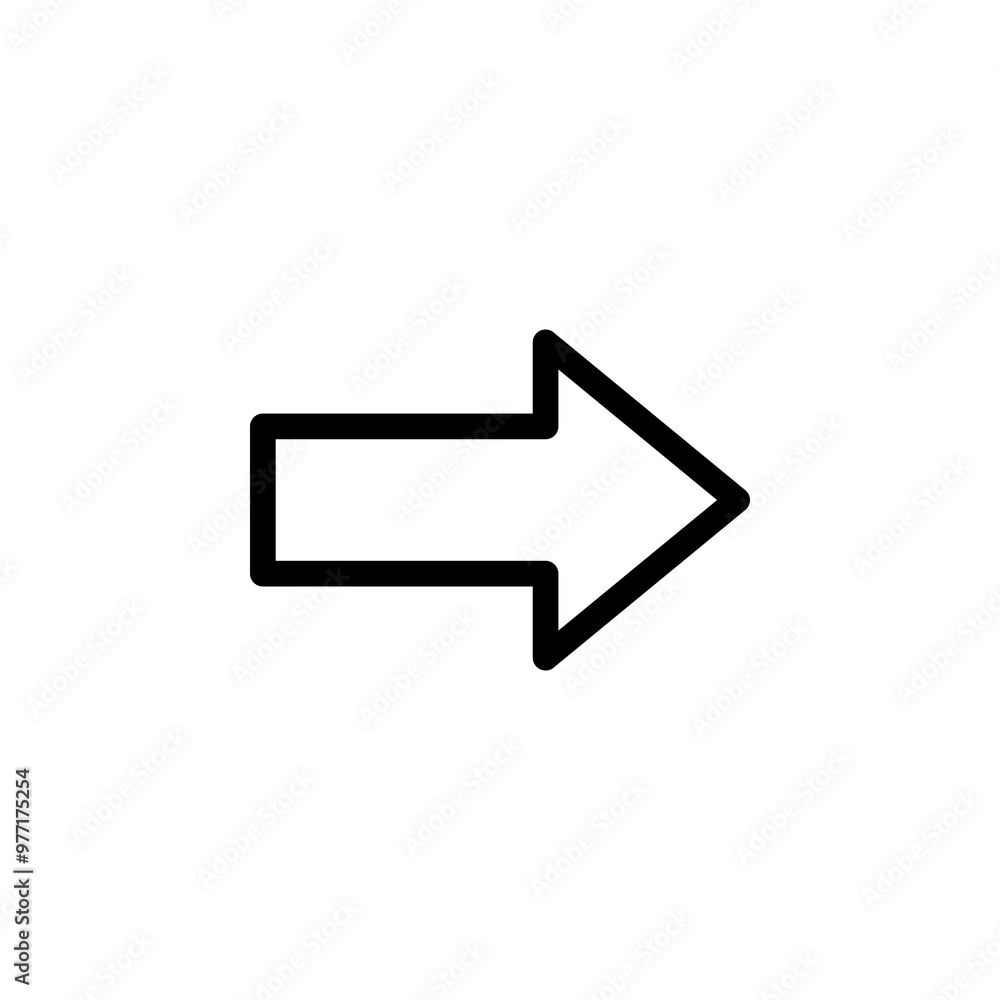 arrow, right icon symbol vector template arrow, right icon symbol vector template