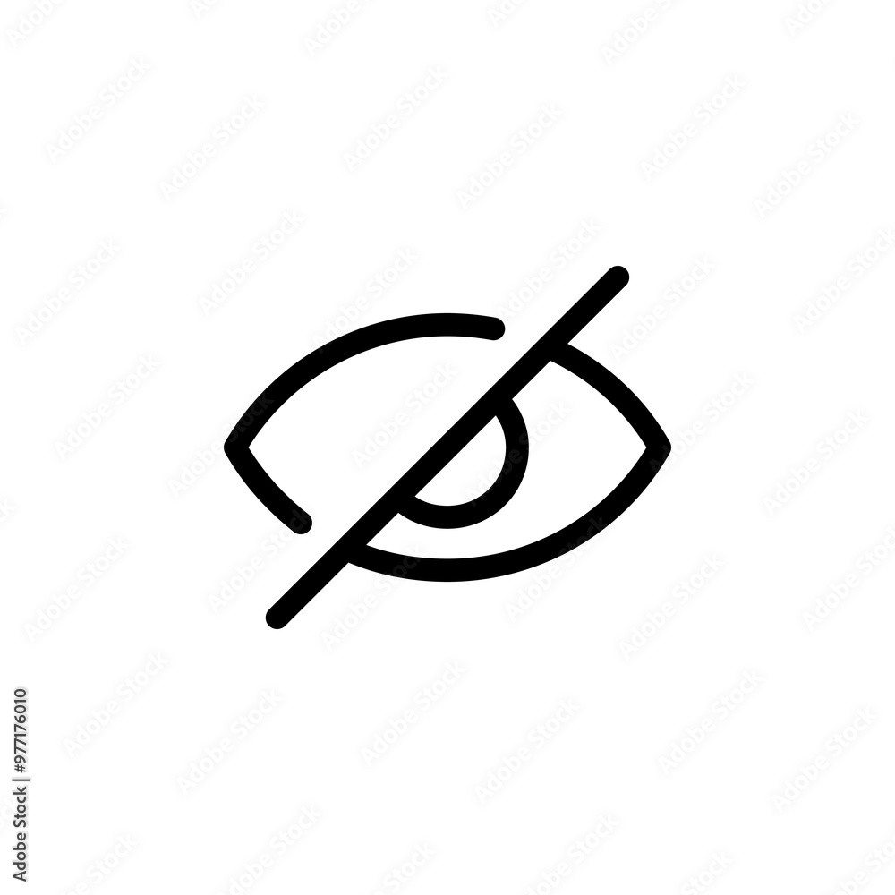 closed eye, eye slash, hide icon symbol vector template closed eye, eye slash, hide icon symbol vector template