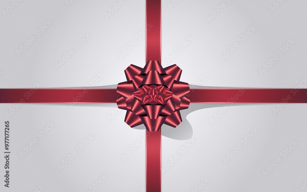 Generative-AI, Boxing Day with Red Bows and Minimalist Gift Design Generative-AI, Boxing Day with Red Bows and Minimalist Gift Design