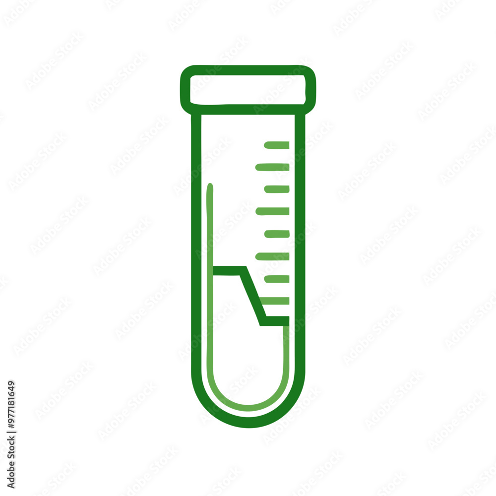 Test tube icon, laboratory testing and medical research concept Test tube icon, laboratory testing and medical research concept