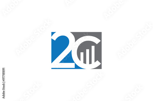 2c logo design vector templet, 2C Letter Initial Logo Design Template Vector Illustration, 2nd Chance - Number Letter 2C Logo 
