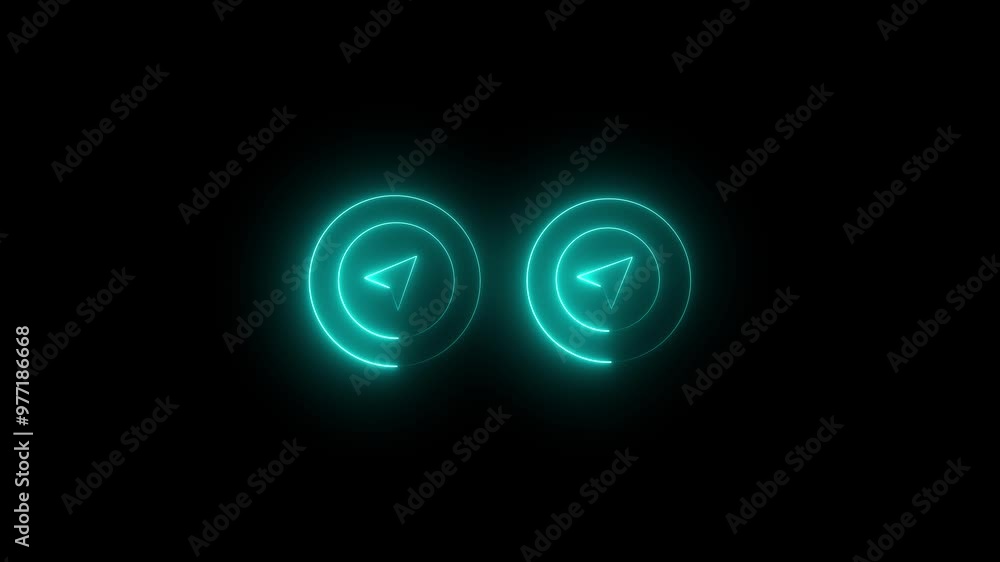 Neon selection tool icon in bright ash colors. Mouse cursor, finger and press. Click on the pointer line icons. Computer directional arrow icon. 4k animation video. Neon selection tool icon in bright ash colors. Mouse cursor, finger and press. Click on the pointer line icons. Computer directional arrow icon. 4k animation video.