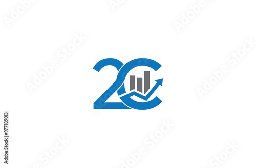 2c logo design vector templet, 2C Letter Initial Logo Design Template Vector Illustration, 2nd Chance - Number Letter 2C Logo 