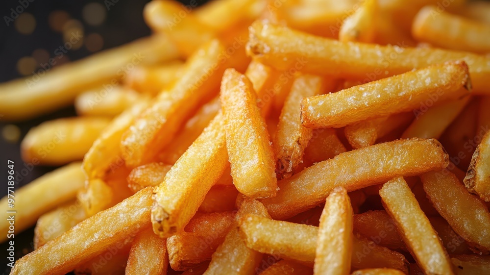 A surreal illustration of French fries with imaginative and dreamlike elements. A surreal illustration of French fries with imaginative and dreamlike elements.