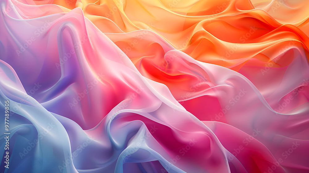 Abstract background. Colorful twisted shapes in motion, Digital art for poster, flyer, banner background Abstract background. Colorful twisted shapes in motion, Digital art for poster, flyer, banner background