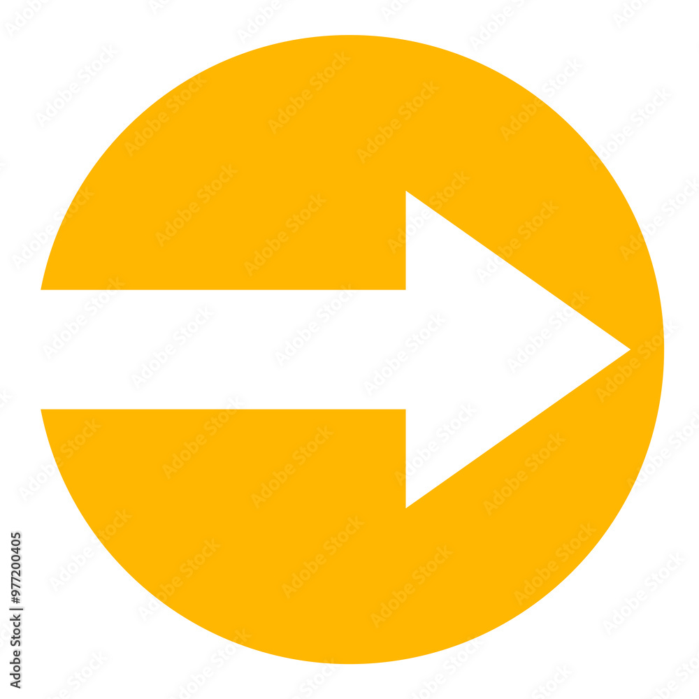 Pfeil Button nach rechts in gelb orange Pfeil Button nach rechts in gelb orange