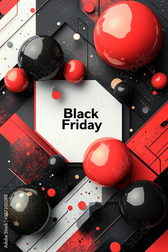 Wallpaper for black friday online shopping event photo