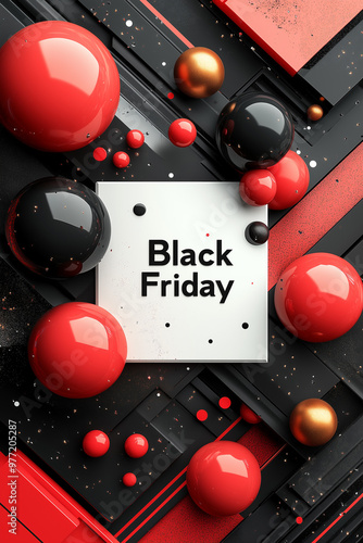 Wallpaper for black friday online shopping event photo