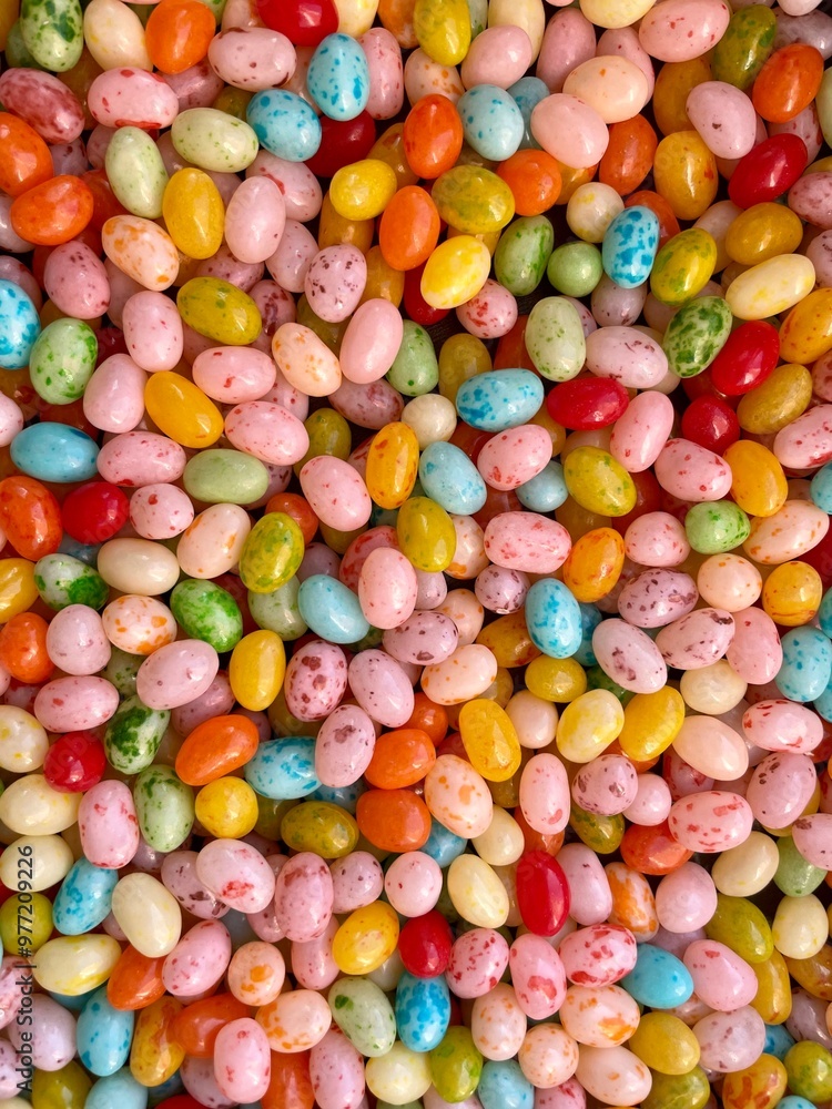Fototapeta premium Jelly beans. Sweet food background