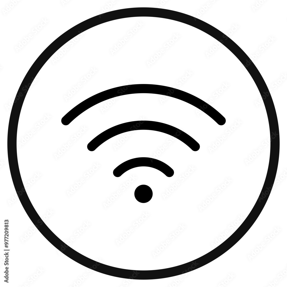 Editable vector wifi access signal icon. Part of a big icon set family. Perfect for web and app interfaces, presentations, infographics, etc Editable vector wifi access signal icon. Part of a big icon set family. Perfect for web and app interfaces, presentations, infographics, etc