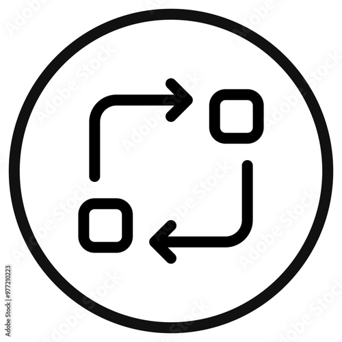 Editable vector data transfer synchronization icon. Part of a big icon set family. Perfect for web and app interfaces, presentations, infographics, etc