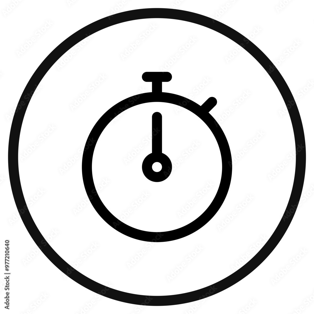Editable vector stopwatch timer icon. Part of a big icon set family. Perfect for web and app interfaces, presentations, infographics, etc Editable vector stopwatch timer icon. Part of a big icon set family. Perfect for web and app interfaces, presentations, infographics, etc