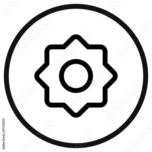 Editable vector sun, screen brightness icon. Part of a big icon set family. Perfect for web and app interfaces, presentations, infographics, etc