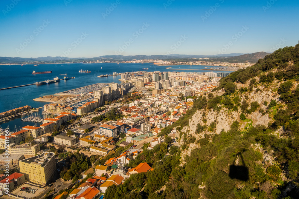 Obraz premium Beautiful Landscape View from Gibraltar in Spain South Coast, Europe