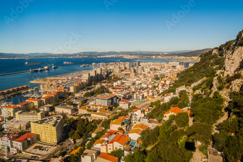 Beautiful Landscape View from Gibraltar in Spain South Coast, Europe