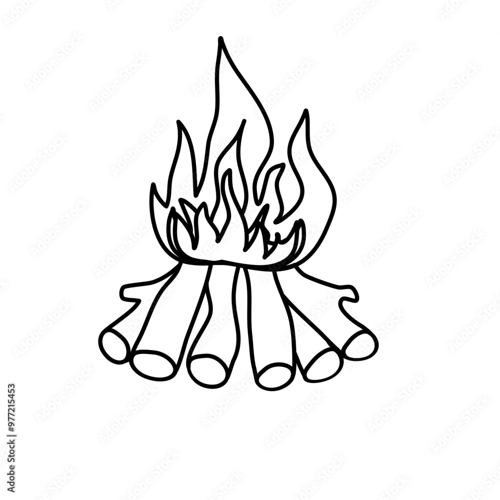 Bonfire doodle Bonfire doodle