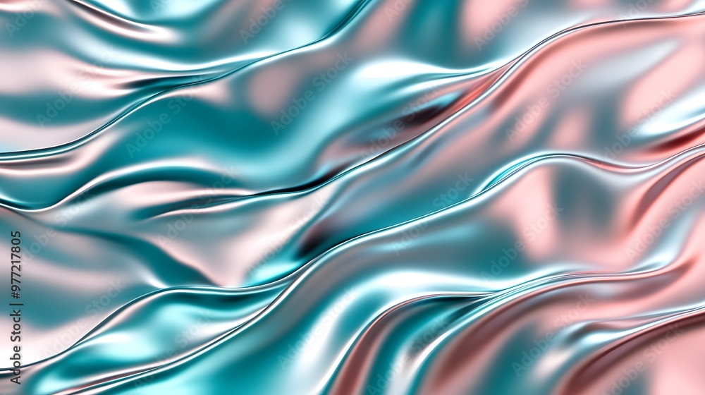 Vibrant Metallic Waves Background Shiny Colorful Chrome Design. Abstract colorful metallic background with shiny waves. Colorful chrome waves background. Vibrant Metallic Waves Background Shiny Colorful Chrome Design. Abstract colorful metallic background with shiny waves. Colorful chrome waves background.
